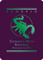 Scorpio Custom Playing Cards
